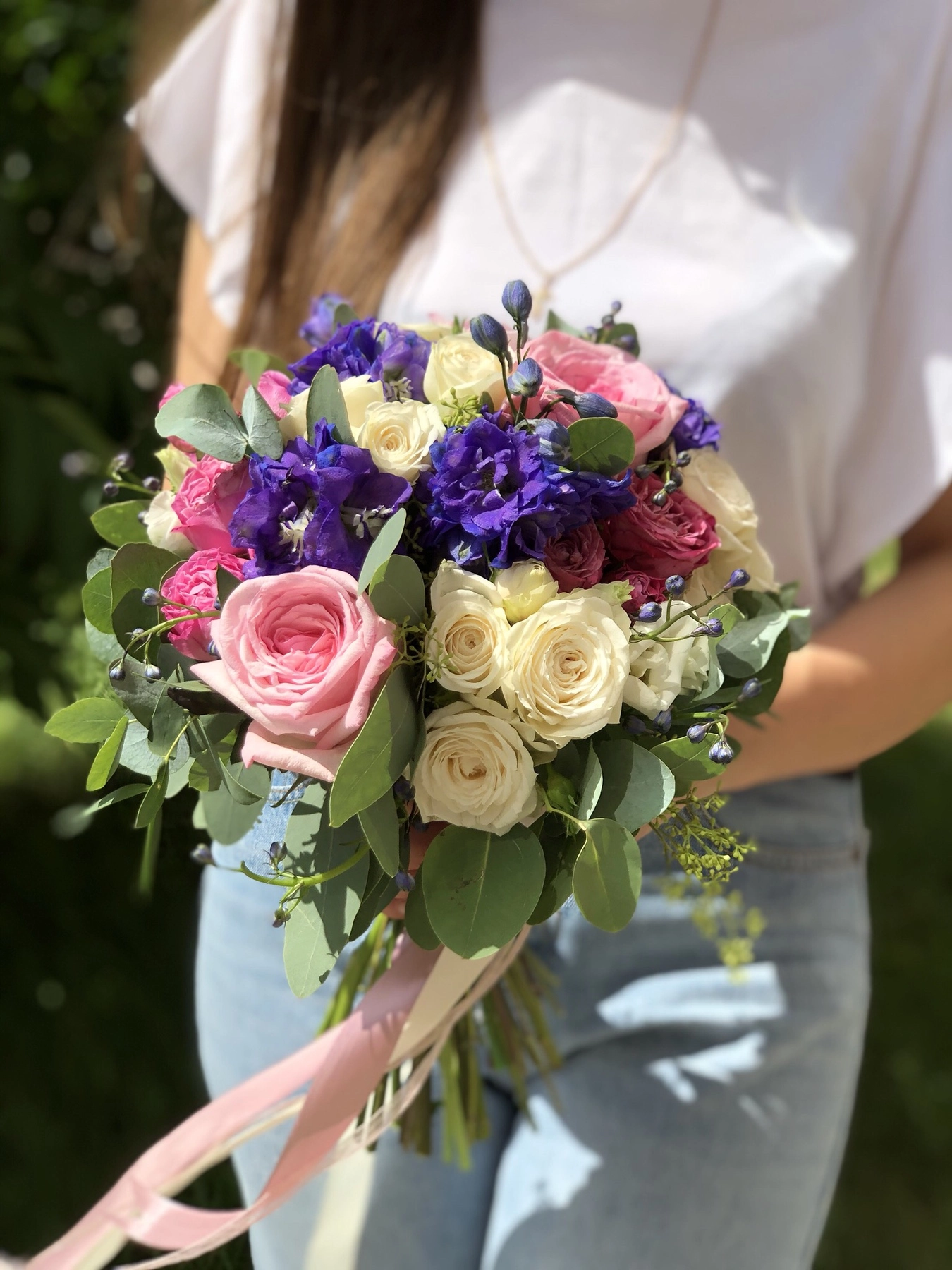 Свадебный букет "Марсала"