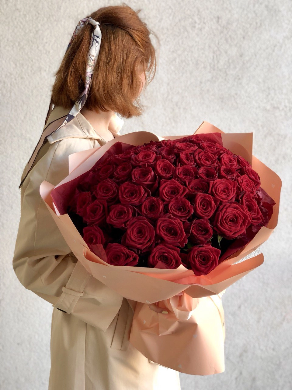 Картинка Букет из 51 розы "Маврикий" 40 см