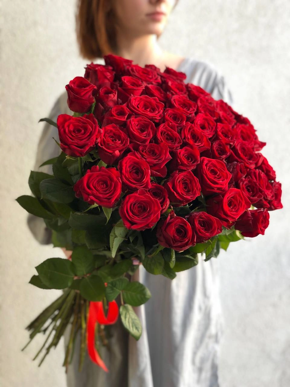 Картинка Букет из 51 розы "Для моей любимой" 40 см