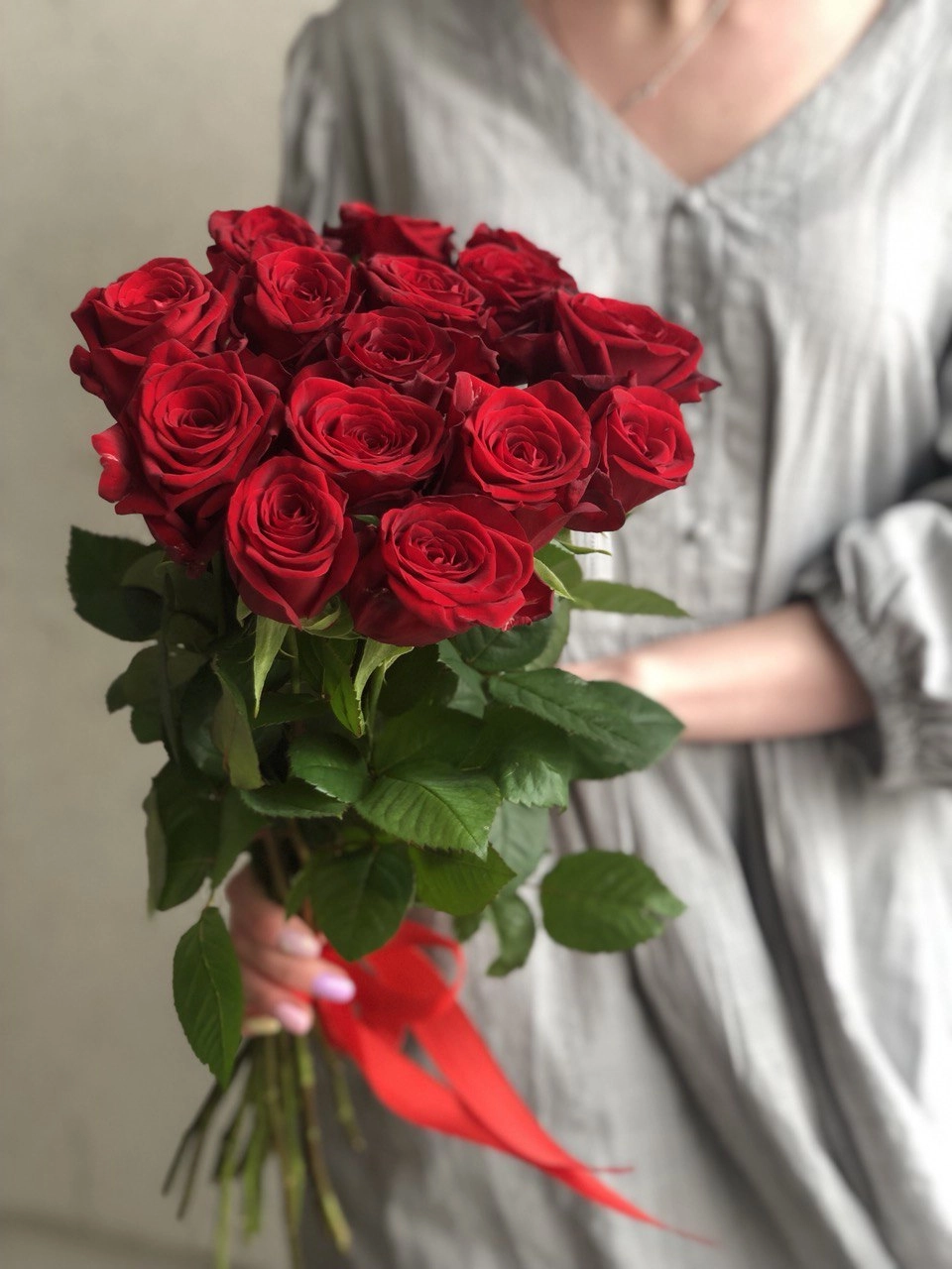 Букет из 15 роз "Обжигающий"