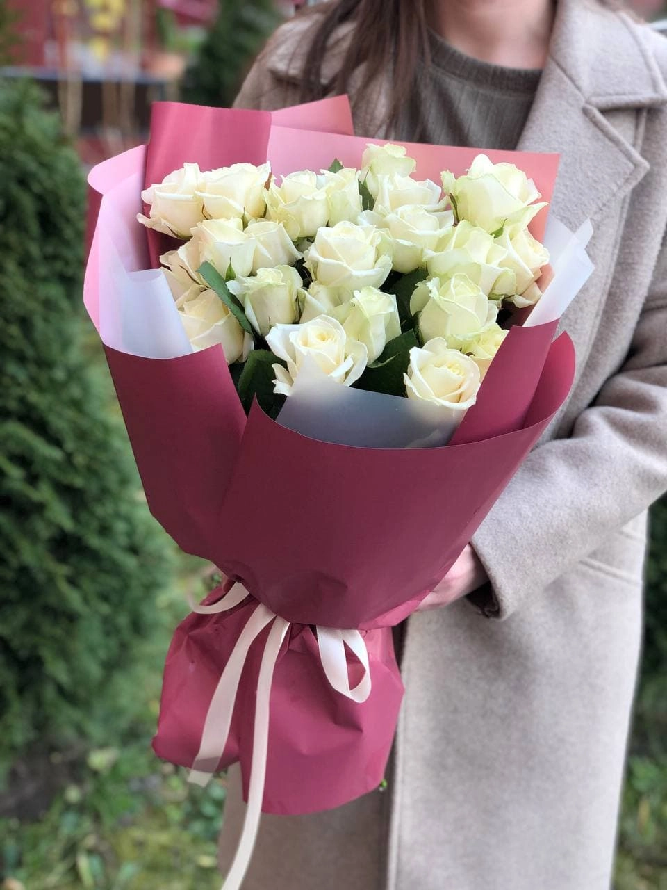 Картинка Букет из 21 розы "Филлини Тини" 60 см