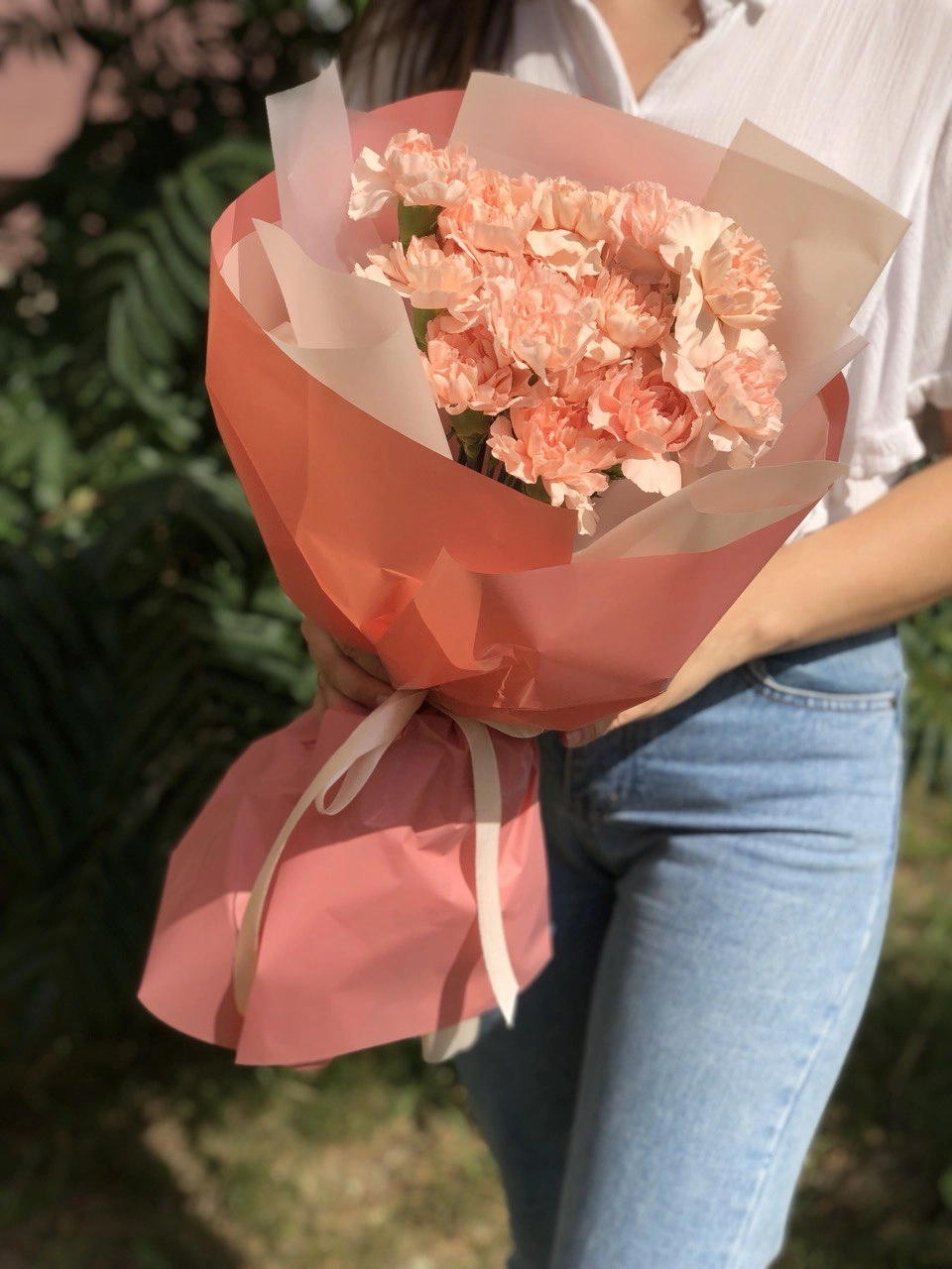 Картинка Букет из 21 гвоздики "Шарм"