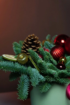 Картинка Рождественская композиция " Классика"