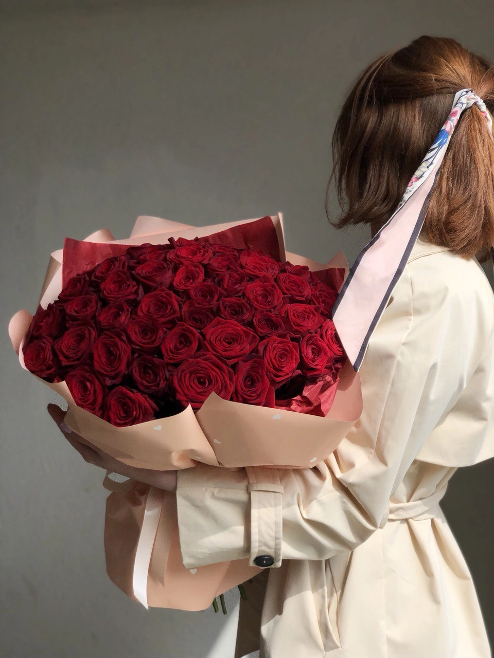 Картинка Букет из 51 розы "Маврикий" 40 см