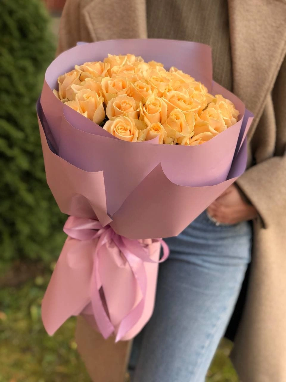 Картинка Букет из 31 розы "Мираж" 60 см