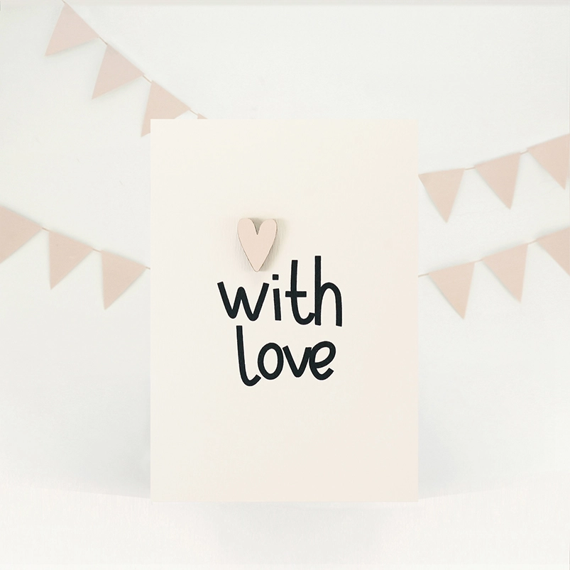 Открытка "With love"