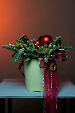 Картинка Рождественская композиция " Классика"