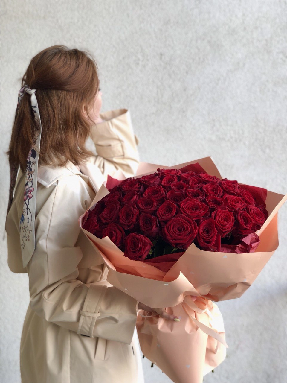 Картинка Букет из 51 розы "Маврикий" 40 см