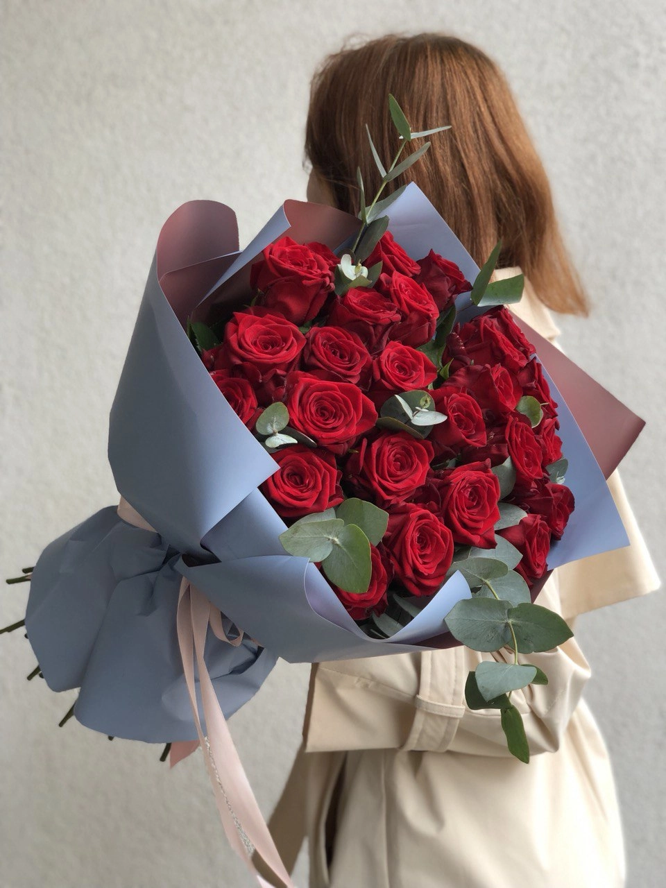 Картинка Букет из 25 роз "Брайтон" 40 см