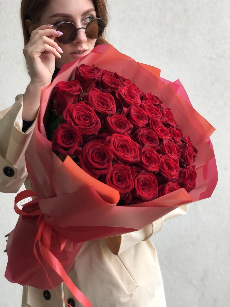 Картинка Букет из 31 розы "Романс" 40 см