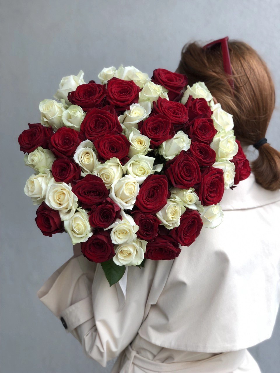 Картинка Букет из 51 розы "Дуо" 40 см