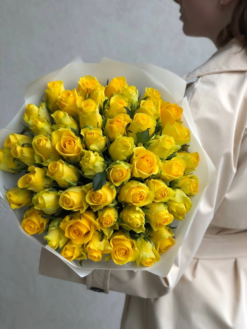 Картинка Букет из 51 солнечной розы "Эпоха" 50 см