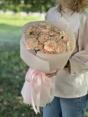 Картинка Букет из 27 гвоздик "Фантазия"