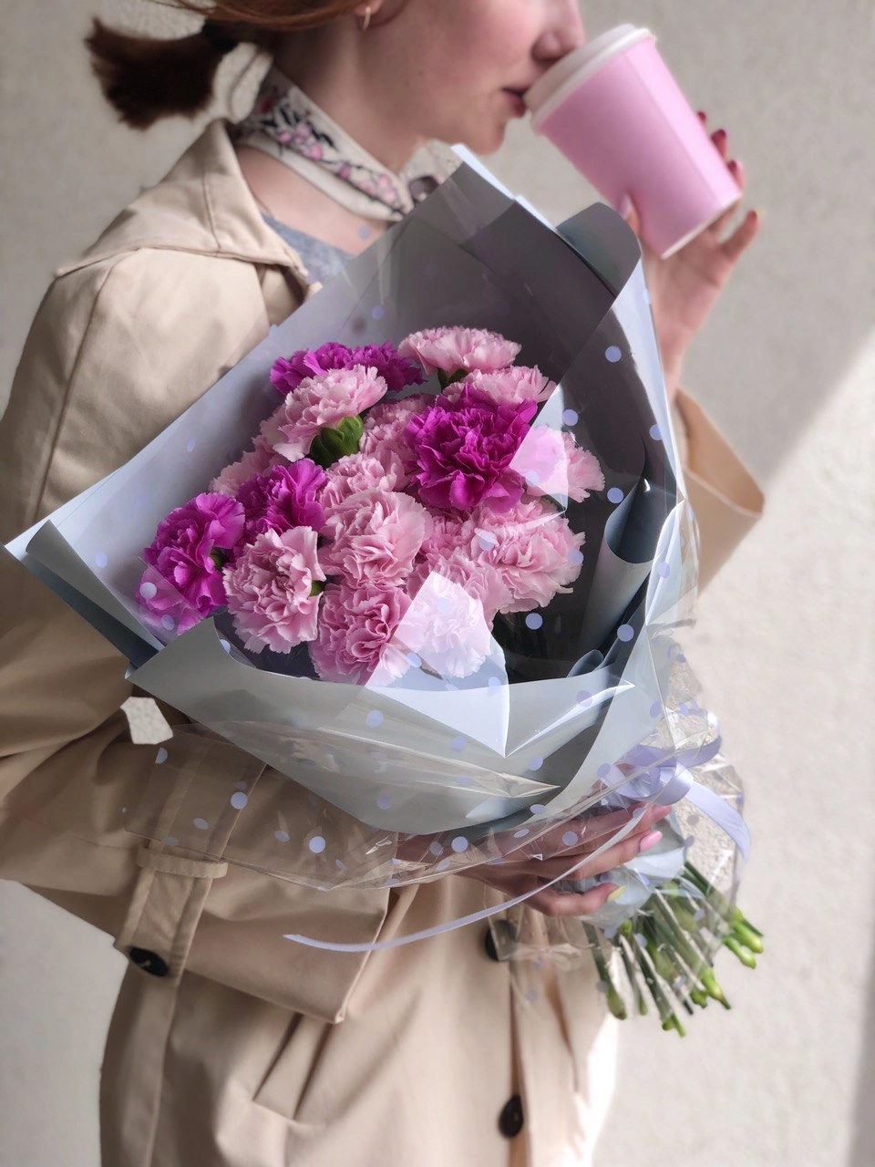 Картинка Букет из 23 гвоздик "Вдохновение"