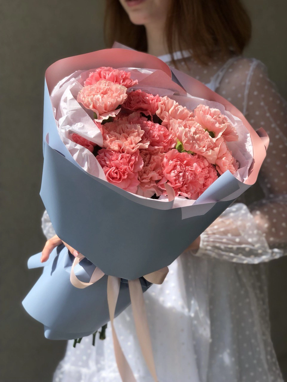 Картинка Букет из 25 гвоздик "Вдох"