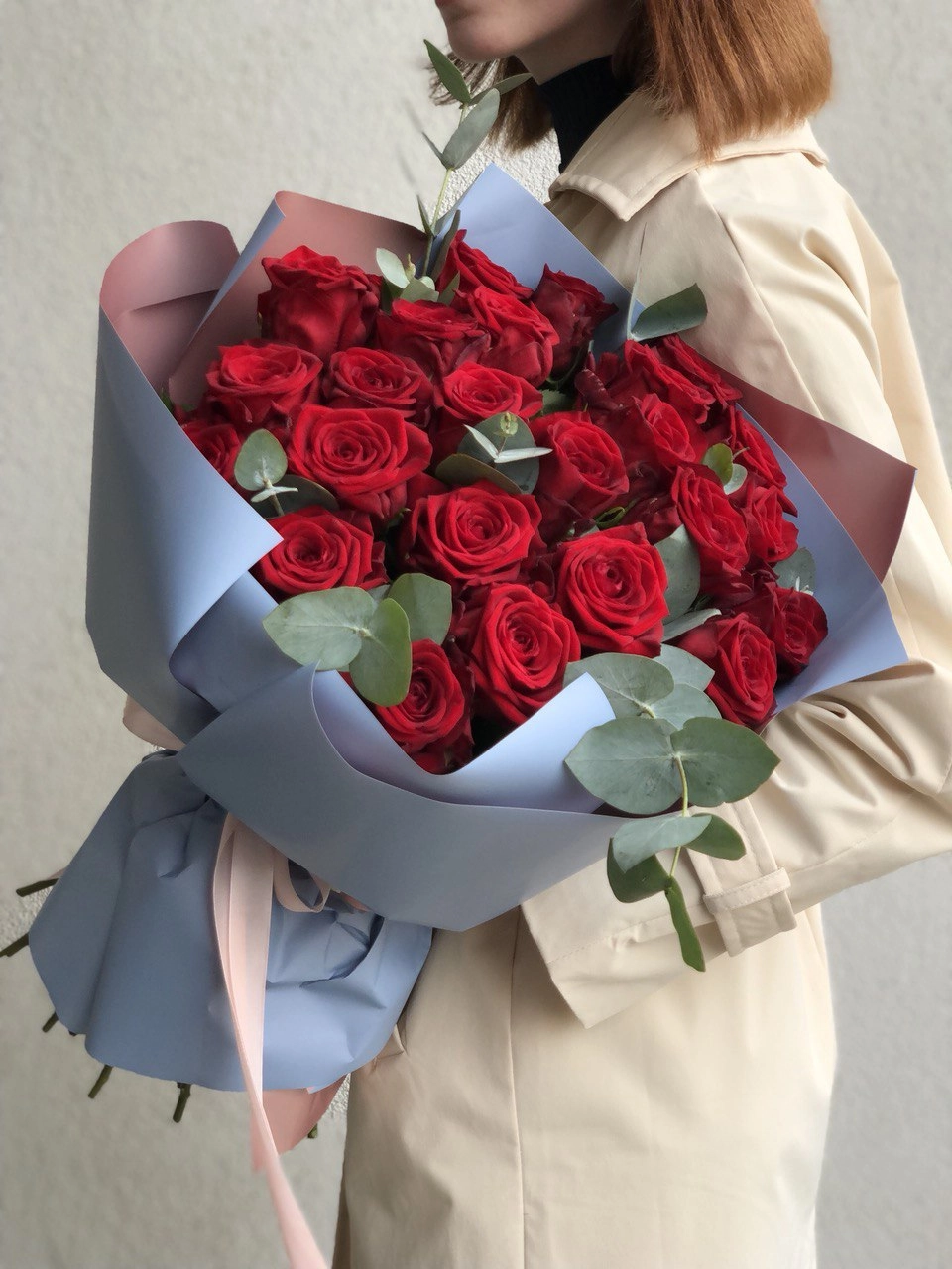 Картинка Букет из 25 роз "Брайтон" 50 см