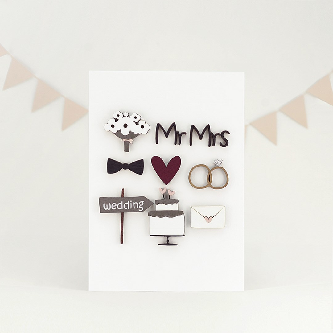 Открытка "Mr&Mrs"