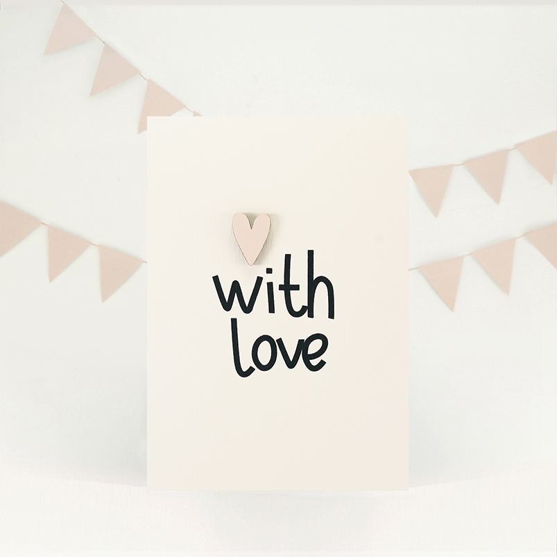 Открытка "With love"