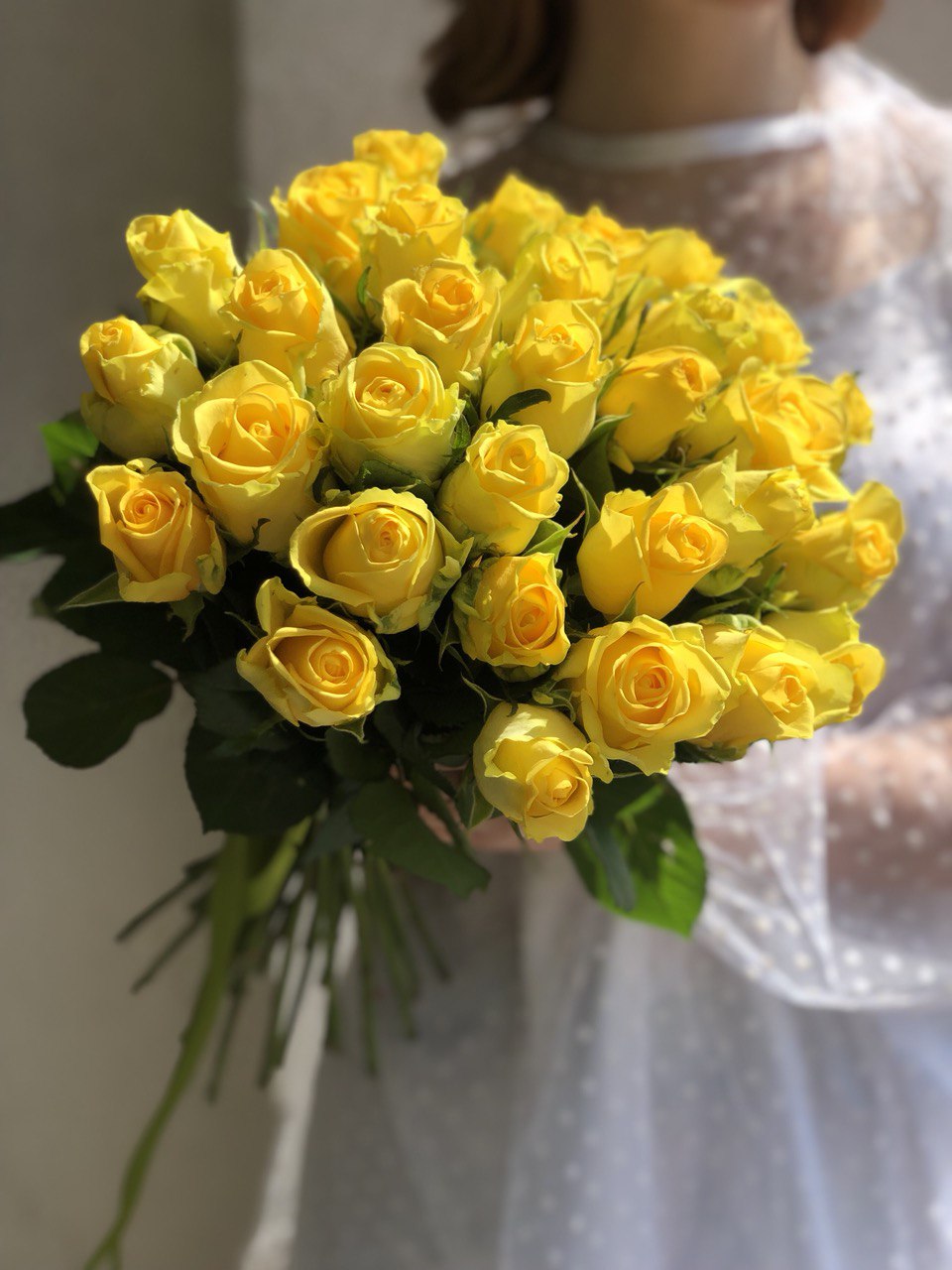 Картинка Букет из 31 розы "Солнце" 40 см